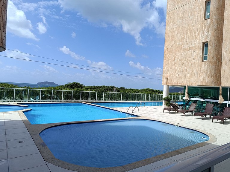 Cobertura vista mar com jacuzzi