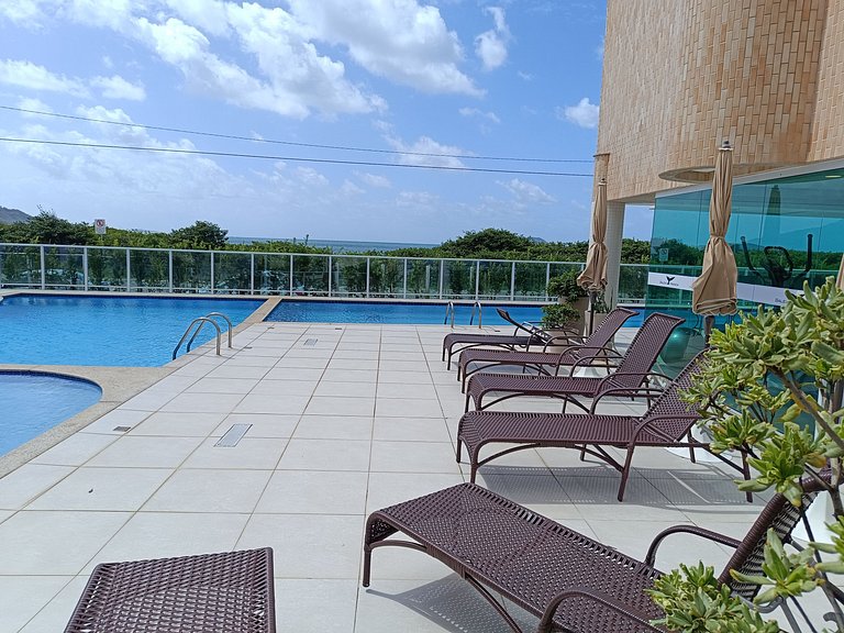 Cobertura vista mar com jacuzzi