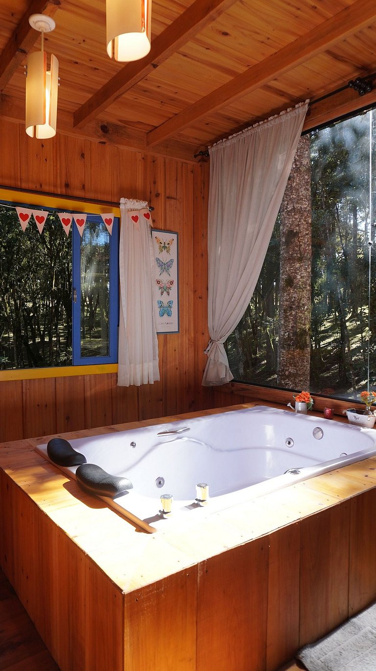 Morada Alma Gêmea chalé para casal e mirante