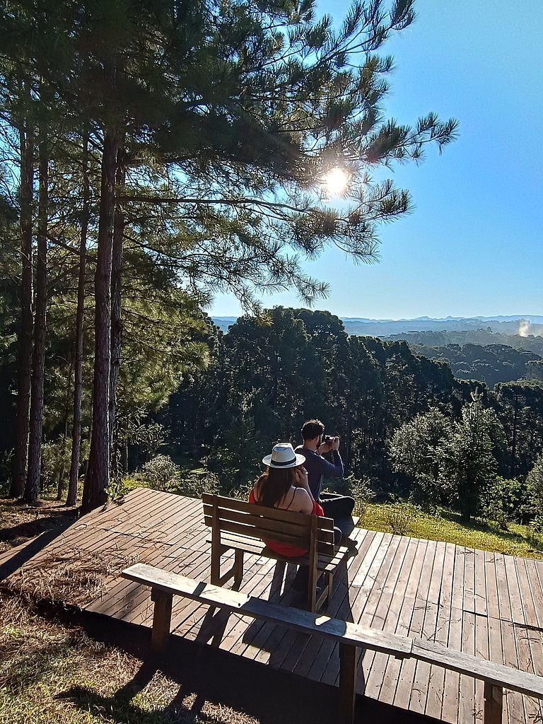 Morada Alma Gêmea chalé para casal e mirante