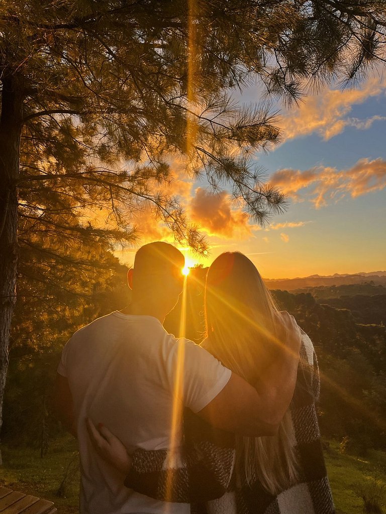 Morada Alma Gêmea chalé para casal e mirante