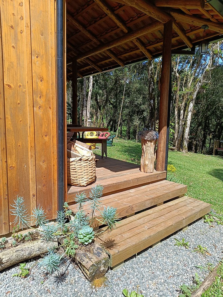 Morada Alma Gêmea chalé para casal e mirante
