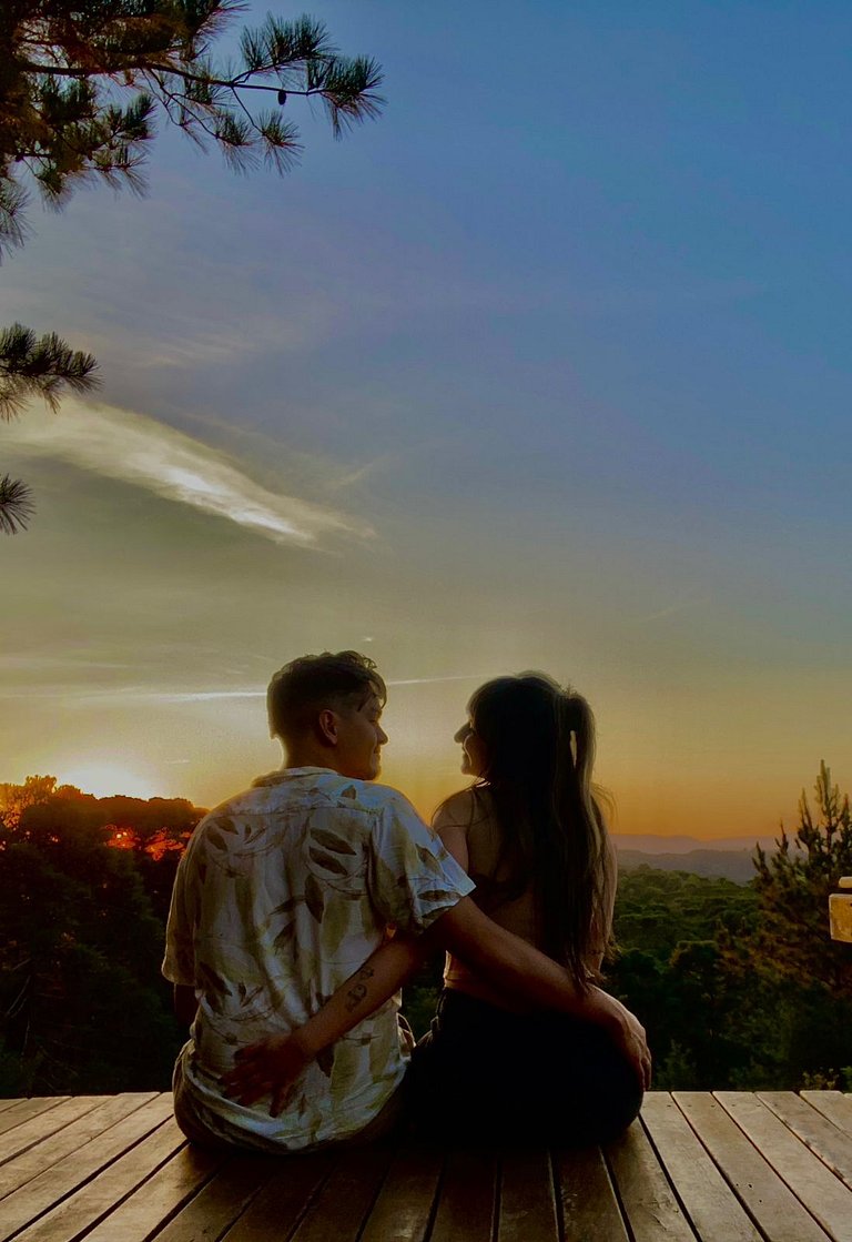 Morada Alma Gêmea Chalé casal hidro e mirante