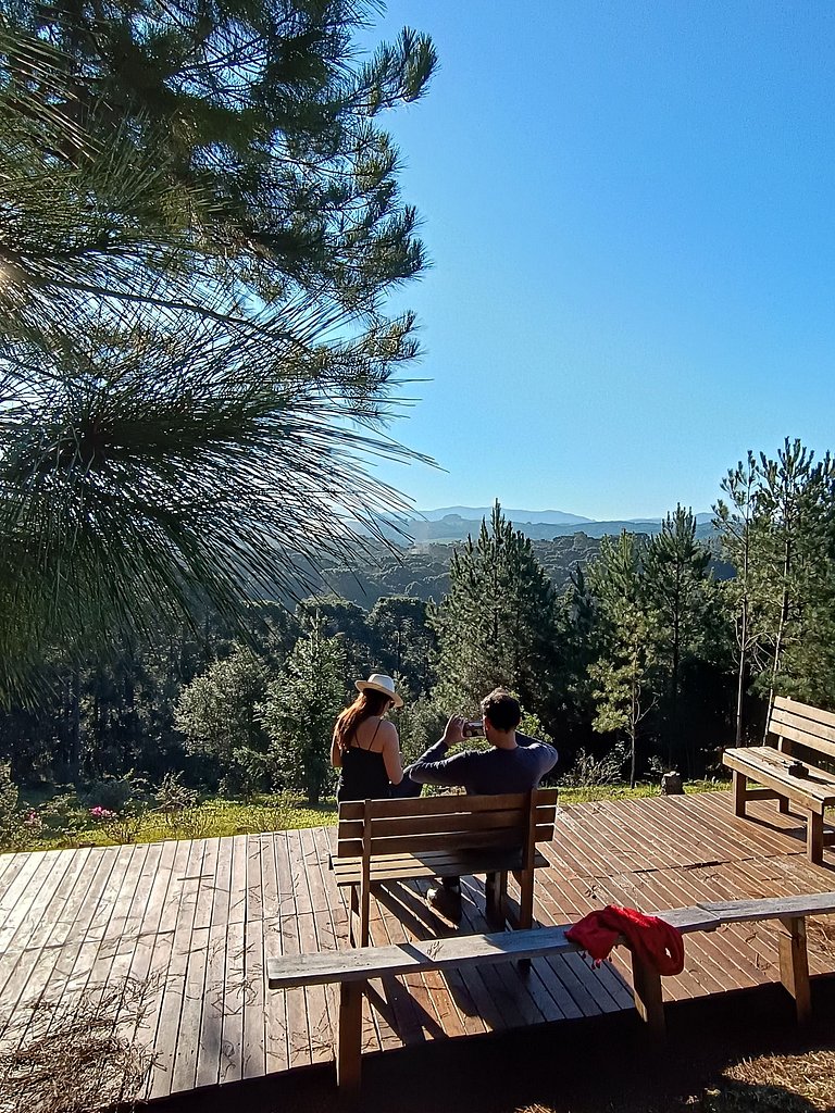 Morada Alma Gêmea Chalé casal hidro e mirante
