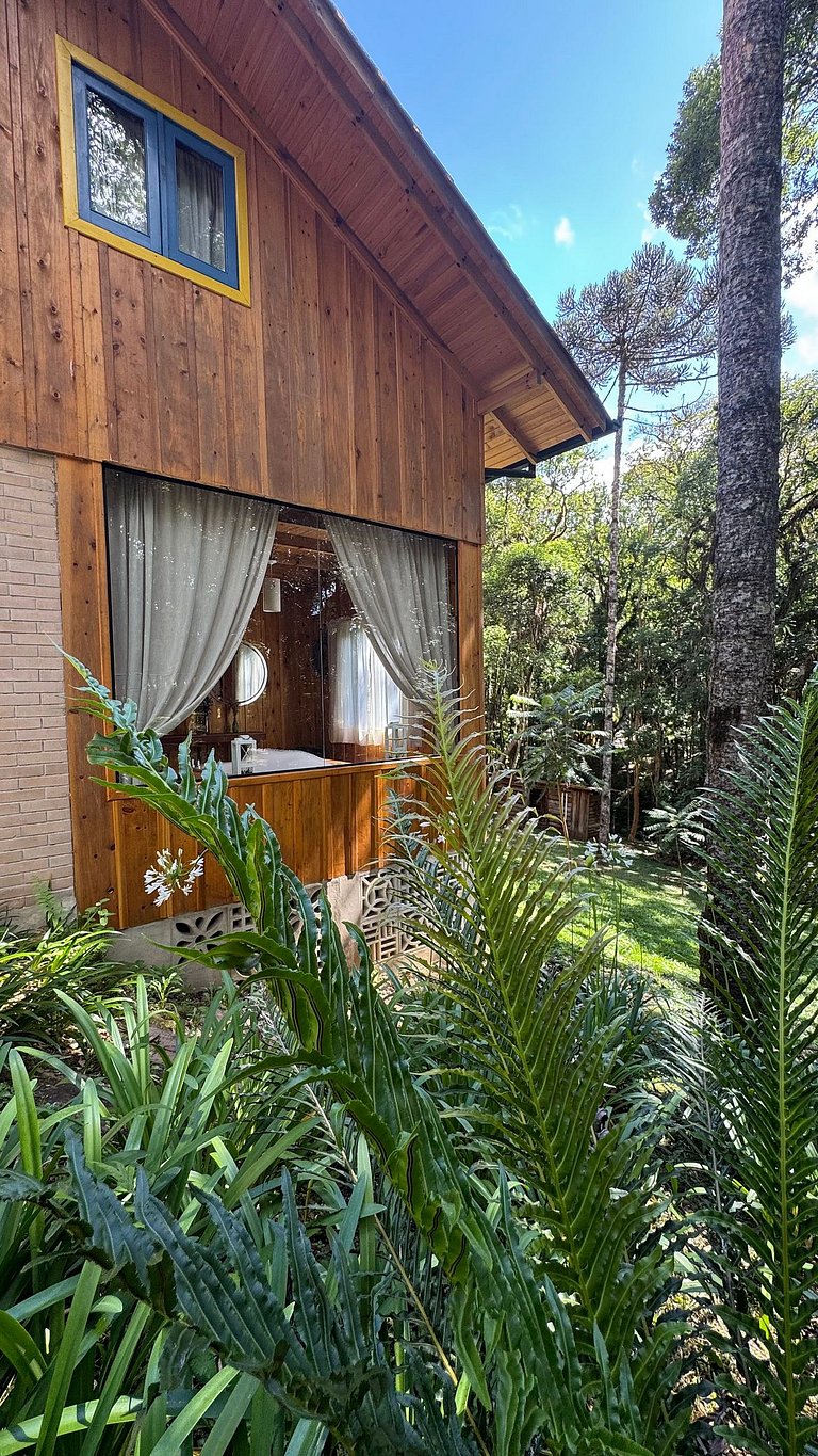 Morada Alma Gêmea Chalé casal hidro e mirante
